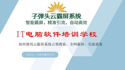 子弹头云霸屏 电脑it技术培训学校如何通过海量信息霸屏来获取生源咨询